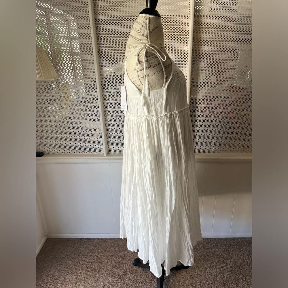 New Talisman Raja Dress Bohemian 💯 Cotton White - Picture 7 of 11
